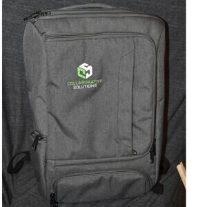 eBags TLS Professional Weekender Slim Travel Backpack (EMBROIDERED) 18.5x13x5